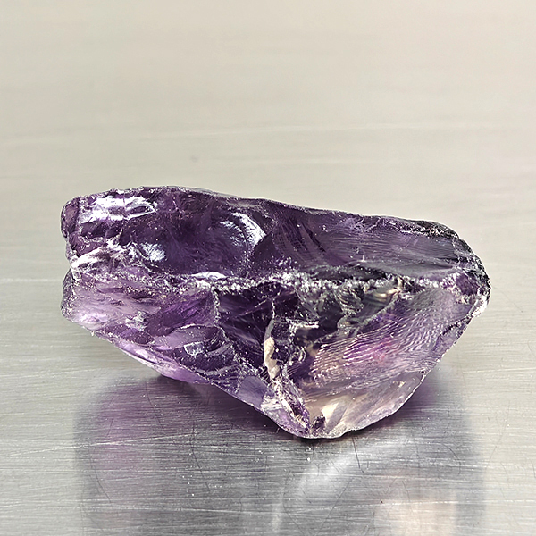 Natural Purple Amethyst Gemstones 58.29 Ct. Rough Shape 32 x 17.2 Mm. Natural Purple Amethyst Gemstones 58.29 Ct. Rough Shape 32 x 17.2 Mm.