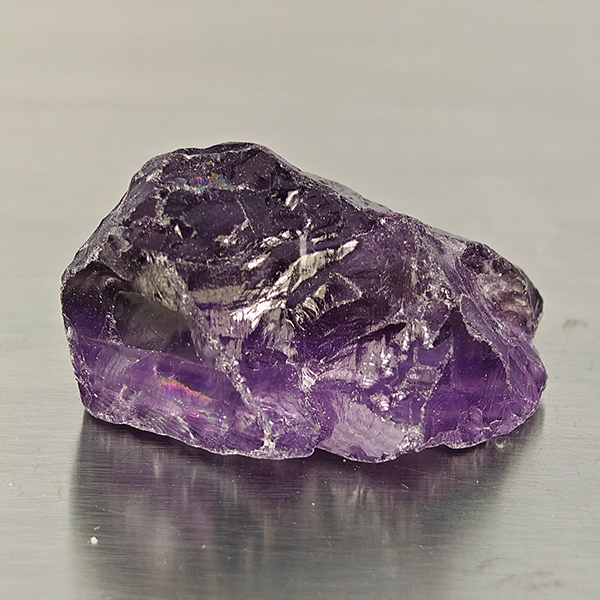 Natural Purple Amethyst Gemstones 63.30 Ct. Rough Shape 27 x 24 Mm. Natural Purple Amethyst Gemstones 63.30 Ct. Rough Shape 27 x 24 Mm.