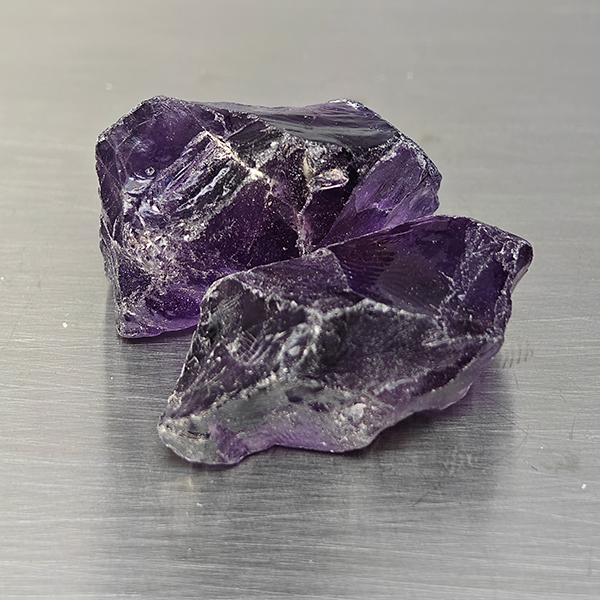Natural Purple Amethyst Gemstones 82.32 Ct. 2 Pcs. Rough Shape and Mixed Size Natural Purple Amethyst Gemstones 82.32 Ct. 2 Pcs. Rough Shape and Mixed Size