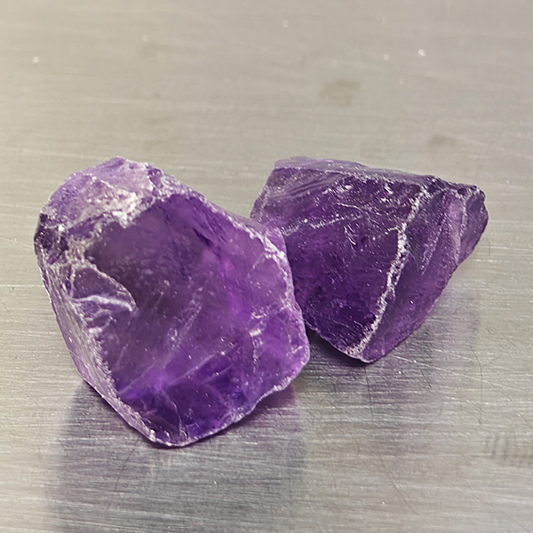 Natural Purple Amethyst Gemstones 23.65 Ct. 2 Pcs. Rough Shape and Mixed Size Natural Purple Amethyst Gemstones 23.65 Ct. 2 Pcs. Rough Shape and Mixed Size