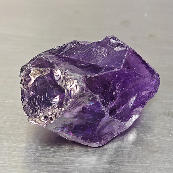 Natural Purple Amethyst Gemstones 70.60 Ct. Rough Shape 32 x 20 Mm. Natural Purple Amethyst Gemstones 70.60 Ct. Rough Shape 32 x 20 Mm.