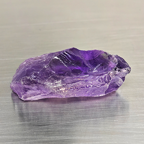 Natural Purple Amethyst Gemstones 56.15 Ct. Rough Shape 39 x 19 Mm. Natural Purple Amethyst Gemstones 56.15 Ct. Rough Shape 39 x 19 Mm.