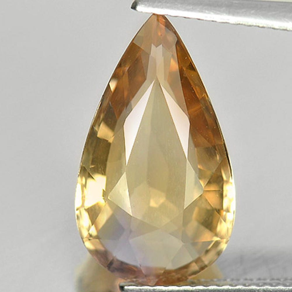 Bi Color Ametrine Pear Shape 17.6 x 10 Mm. 5.79 Ct. Natural Gemstone Bolivia