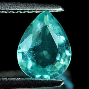 Unheated 0.98 Ct. Pear Natural Paraiba Color Apatite  