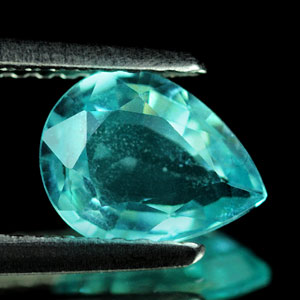 Unheated 0.98 Ct. Pear Natural Paraiba Color Apatite  