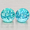 Natural Paraiba Color Apatite 1.24 Ct. 2 Pcs Round Shape 5 Mm Gemstones Natural Paraiba Color Apatite 1.24 Ct. 2 Pcs Round Shape 5 Mm Gemstones