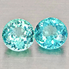 Natural Paraiba Color Apatite 1.19 Ct. 2 Pcs Round Shape 5 Mm Gemstones Natural Paraiba Color Apatite 1.19 Ct. 2 Pcs Round Shape 5 Mm Gemstones