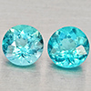 Natural Paraiba Color Apatite 1.15 Ct. 2 Pcs Round Shape 5 Mm Gemstones Natural Paraiba Color Apatite 1.15 Ct. 2 Pcs Round Shape 5 Mm Gemstones