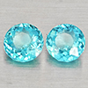 Natural Paraiba Color Apatite 1.10 Ct. 2 Pcs Round Shape 5.1 Mm Gemstones Natural Paraiba Color Apatite 1.10 Ct. 2 Pcs Round Shape 5.1 Mm Gemstones