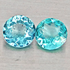 Natural Paraiba Color Apatite 0.91 Ct. 2 Pcs Round Shape 5 Mm Gemstones Natural Paraiba Color Apatite 0.91 Ct. 2 Pcs Round Shape 5 Mm Gemstones