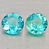 Natural Paraiba Color Apatite 0.99 Ct. 2 Pcs Round Shape 5.1 Mm Gemstones Natural Paraiba Color Apatite 0.99 Ct. 2 Pcs Round Shape 5.1 Mm Gemstones