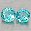 Natural Paraiba Color Apatite 0.89 Ct. 2 Pcs Round Shape 5 Mm Gemstones Natural Paraiba Color Apatite 0.89 Ct. 2 Pcs Round Shape 5 Mm Gemstones