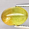 Natural Yellowish Green Cats Eye Apatite 2.94 Ct. Oval Cabochon Shape 9.7 x 7.2 Mm Gemstone Natural Yellowish Green Cats Eye Apatite 2.94 Ct. Oval Cabochon Shape 9.7 x 7.2 Mm Gemstone