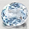 Natural Light Blue Aquamarine 1.11 Ct. Oval Shape 7.3 x 6.4 Mm Gemstone Natural Light Blue Aquamarine 1.11 Ct. Oval Shape 7.3 x 6.4 Mm Gemstone