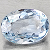 Natural Light Blue Aquamarine 1.17 Ct. Oval Shape 8 x 5.8 Mm Gemstone Natural Light Blue Aquamarine 1.17 Ct. Oval Shape 8 x 5.8 Mm Gemstone