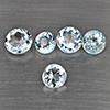 Natural Baby Blue Aquamarine 1.93 Ct. 5 Pcs Round Shape Gemstone From Brazil Natural Baby Blue Aquamarine 1.93 Ct. 5 Pcs Round Shape Gemstone From Brazil