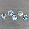 Natural Baby Blue Aquamarine 1.75 Ct. 5 Pcs Round Shape Gemstone From Brazil Natural Baby Blue Aquamarine 1.75 Ct. 5 Pcs Round Shape Gemstone From Brazil