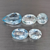 Natural Baby Blue Aquamarine 4.69 Ct. 5 Pcs Round Shape Gemstone From Brazil Natural Baby Blue Aquamarine 4.69 Ct. 5 Pcs Round Shape Gemstone From Brazil
