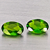 Natural Green Chrome Diopside 0.84 Ct. 2 Pcs Oval Shape 6.2 x 4.2 Mm Gemstones From Russia Natural Green Chrome Diopside 0.84 Ct. 2 Pcs Oval Shape 6.2 x 4.2 Mm Gemstones From Russia