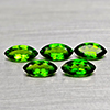 Natural Green Chrome Diopside 1.38 Ct. 5 Pcs Marquise Shape Gemstones