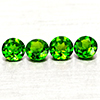 Natural Green Chrome Diopside 1.50 Ct. 4 Pcs Round Shape 4.6 Mm Gemstones