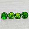 Natural Green Chrome Diopside 1.28 Ct. 4 Pcs Round Shape 4.5 to 2 Mm Gemstones