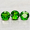 Natural Green Chrome Diopside 1.12 Ct. 3 Pcs Round Shape 4.3 Mm Gemstones