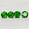 Natural Green Chrome Diopside 1.16 Ct. 4 Pcs Round Shape 4.5 Mm Gemstones