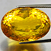 Natural Yellow Citrine 29.18 Ct. Oval Shape 28 x 15.9 Mm Gemstone From Brazil