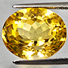 Natural Yellow Citrine 7.54 Ct. Oval Shape 13.5 x 11.1 Mm Gemstone From Brazil