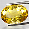 Natural Yellow Citrine 8.69 Ct. Oval Shape 15.7 x 11.4 Mm Gemstone From Brazil