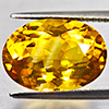 Natural Yellow Citrine 8.09 Ct. Oval Shape 15.2 x 10.8 Mm Gemstone From Brazil