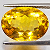 Natural Yellow Citrine 7.47 Ct. Oval Shape 14.5 x 11 Mm Gemstone From Brazil