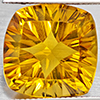 Natural Yellow Citrine 13.26 Ct. Cushion Concave Cut 15 x 15 Mm Gemstone Natural Yellow Citrine 13.26 Ct. Cushion Concave Cut 15 x 15 Mm Gemstone