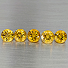 Natural Yellow Citrine 6.13 Ct. 5 Pcs Round Shape 7.1 Mm Gemstone from Brazil Natural Yellow Citrine 6.13 Ct. 5 Pcs Round Shape 7.1 Mm Gemstone from Brazil