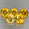 Natural Yellow Citrine 6.28 Ct. 5 Pcs Round Shape 7.1 Mm Gemstone from Brazil Natural Yellow Citrine 6.28 Ct. 5 Pcs Round Shape 7.1 Mm Gemstone from Brazil