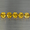 Natural Yellow Citrine 6.05 Ct. 5 Pcs Round Shape 7.2 Mm Gemstone from Brazil Natural Yellow Citrine 6.05 Ct. 5 Pcs Round Shape 7.2 Mm Gemstone from Brazil