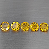 Natural Yellow Citrine 5.67 Ct. 5 Pcs Round Shape 7.4 Mm Gemstone from Brazil Natural Yellow Citrine 5.67 Ct. 5 Pcs Round Shape 7.4 Mm Gemstone from Brazil