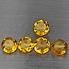 Natural Yellow Citrine 5.24 Ct. 5 Pcs Round Shape 7.2 Mm Gemstone from Brazil Natural Yellow Citrine 5.24 Ct. 5 Pcs Round Shape 7.2 Mm Gemstone from Brazil