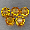 Natural Yellow Citrine 5.71 Ct. 5 Pcs Round Shape 7.2 Mm Gemstone from Brazil Natural Yellow Citrine 5.71 Ct. 5 Pcs Round Shape 7.2 Mm Gemstone from Brazil