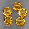 Natural Yellow Citrine 6.16 Ct. 5 Pcs Round Shape 7.2 Mm Gemstone from Brazil Natural Yellow Citrine 6.16 Ct. 5 Pcs Round Shape 7.2 Mm Gemstone from Brazil