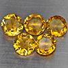 Natural Yellow Citrine 5.52 Ct. 5 Pcs Round Shape 7.2 Mm Gemstone from Brazil Natural Yellow Citrine 5.52 Ct. 5 Pcs Round Shape 7.2 Mm Gemstone from Brazil