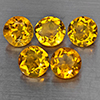 Natural Yellow Citrine 5.90 Ct. 5 Pcs Round Shape 7.2 Mm Gemstone from Brazil Natural Yellow Citrine 5.90 Ct. 5 Pcs Round Shape 7.2 Mm Gemstone from Brazil