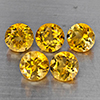 Natural Yellow Citrine 6.84 Ct. 5 Pcs Round Shape 7.2 Mm Gemstone from Brazil Natural Yellow Citrine 6.84 Ct. 5 Pcs Round Shape 7.2 Mm Gemstone from Brazil