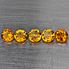 Natural Yellow Citrine 1.94 Ct. 5 Pcs Round Shape 5.1 Mm Gemstone from Brazil Natural Yellow Citrine 1.94 Ct. 5 Pcs Round Shape 5.1 Mm Gemstone from Brazil