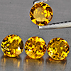 Natural Yellow Citrine 1.59 Ct. 4 Pcs Round Shape 5.1 Mm Gemstones From Brazil Natural Yellow Citrine 1.59 Ct. 4 Pcs Round Shape 5.1 Mm Gemstones From Brazil