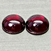 Natural Purplish Pink Rhodolite Garnet 2.46 Ct. 2 Pcs Round Cabochon Shape 6.2Mm