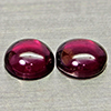 Natural Purplish Pink Rhodolite Garnet 2.09 Ct. 2 Pcs Round Cabochon Shape 6.1Mm