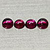 Natural Purplish Pink Rhodolite Garnet 1.67 Ct. 4 Pcs Round Cabochon Shape 4.1Mm