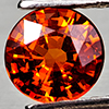 Natural Orangish Red Spessartine Garnet 0.98 Ct. Round Shape 5.7 Mm Gemstone